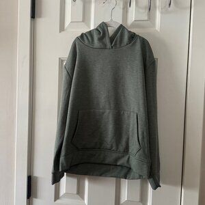 Crown of Hearts Girls Sage Green Hoodie Sweatshirt Front Pocket Size S Small